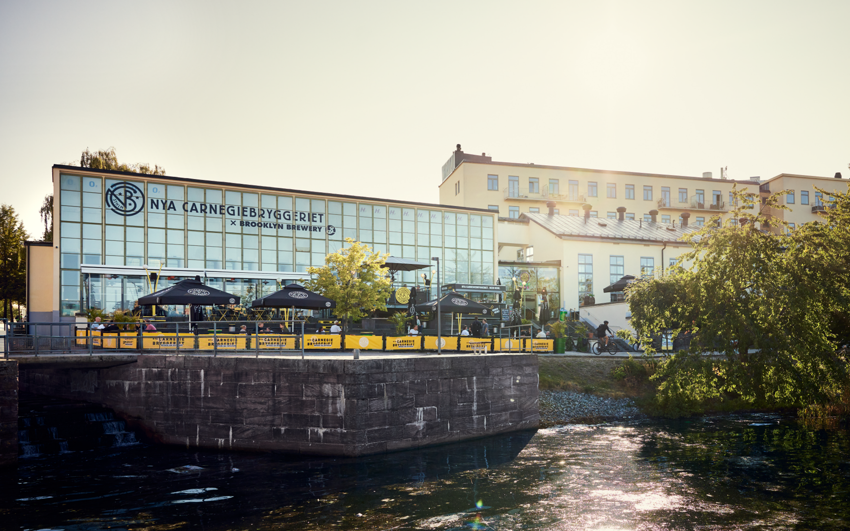 Uteserveringen på Carnegiebryggeriet.