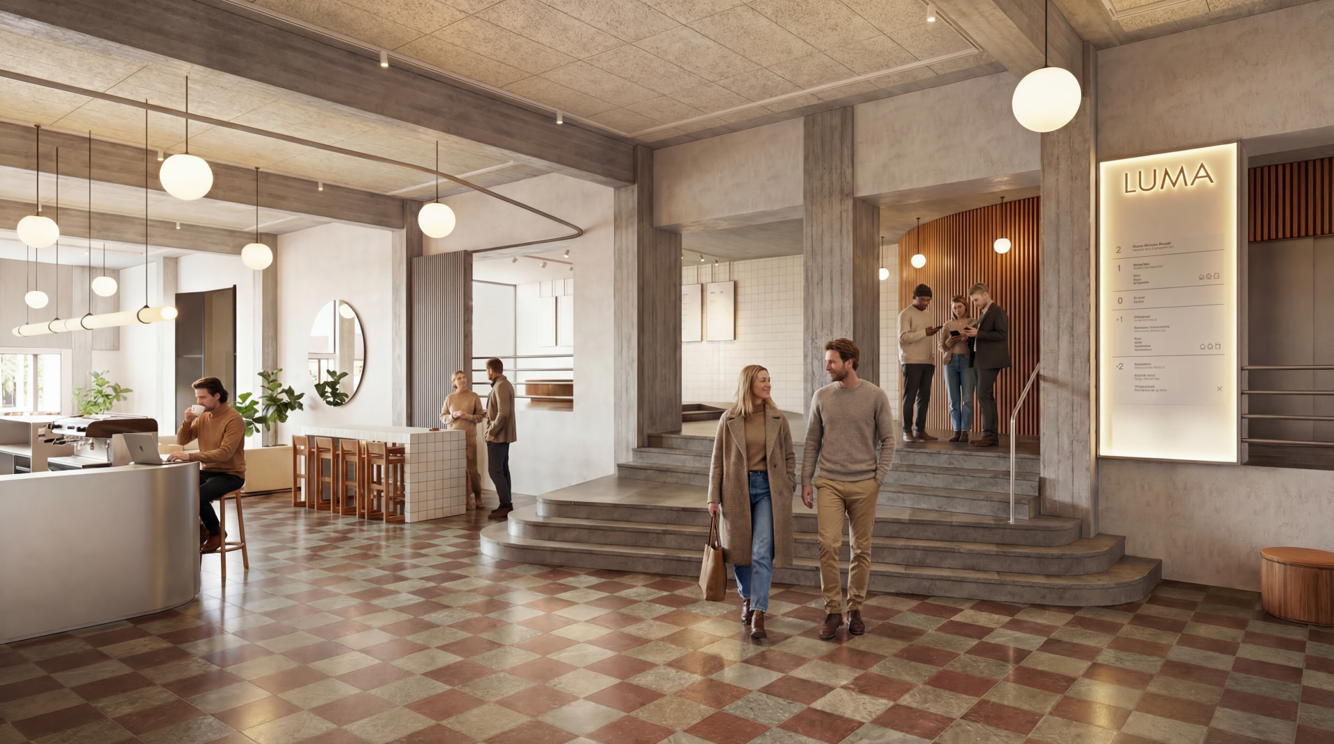 Lumafabriken har varsamt utvecklats till en modern arbetsplats.