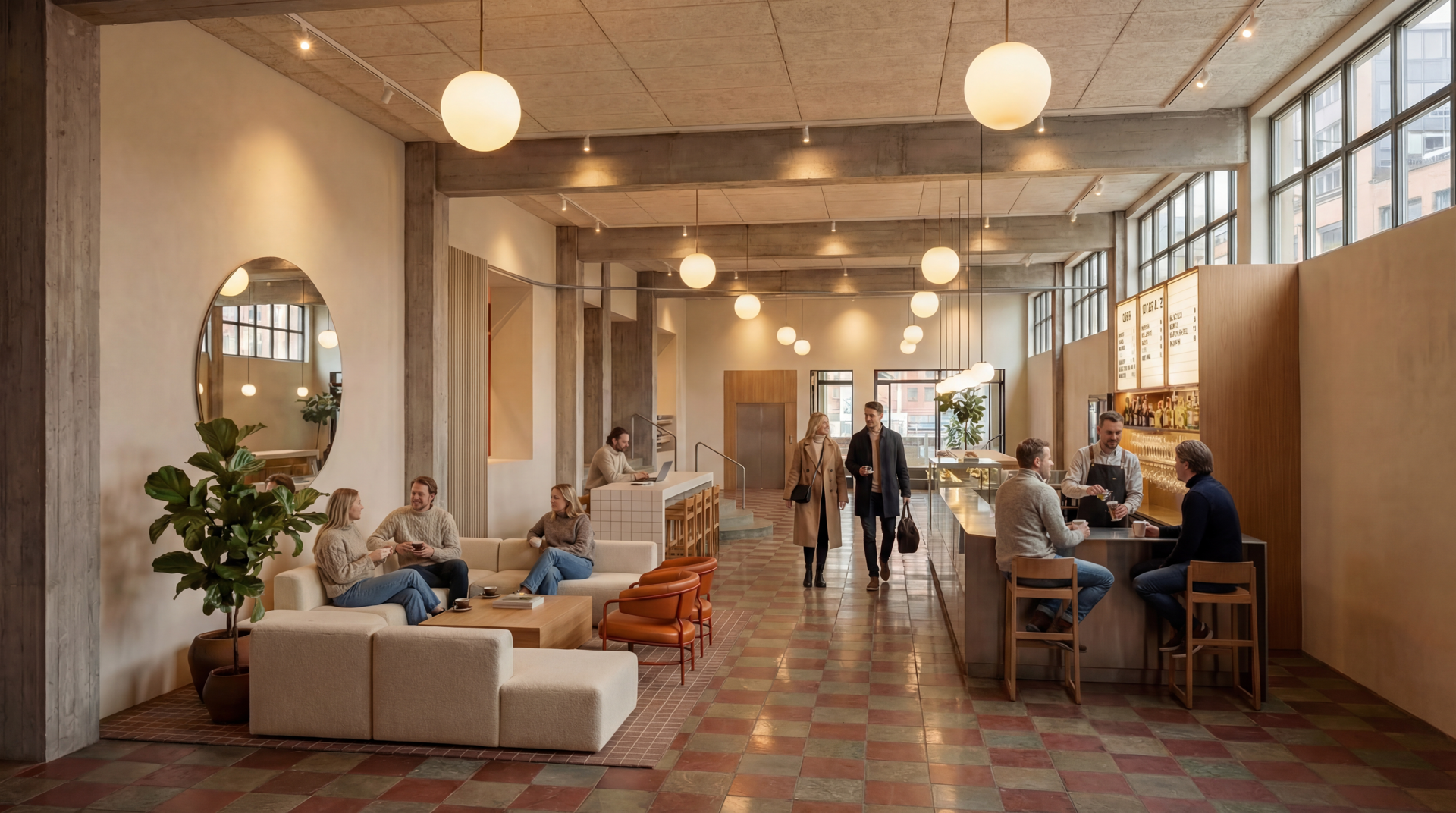 Lumafabriken är ett fullservicehus som ger dig allt du behöver för arbetsdagen.