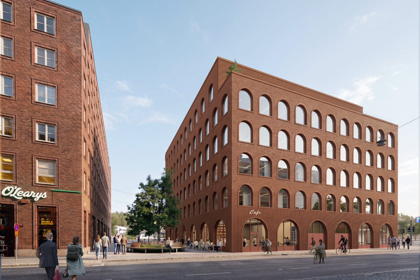 I området finns ett stort utbud av restauranger och service